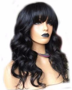Brazilian Body Wave Wig With Bangs