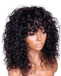 16inch Brazilian Fringe Deep Curly Wig