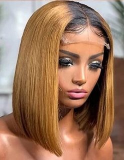 10inch Ombre Honey Blonde Brazilian Bob Wig