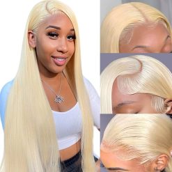 20inch Brazilian Blond Straight Frontal Wig