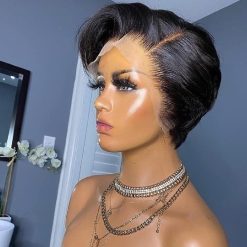 Brazilian Pixie Cut Wig Short Lace Front